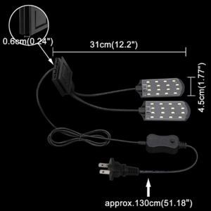 Éclairage <span class=keywords><strong>LED</strong></span> pour <span class=keywords><strong>aquarium</strong></span> super fin 15W, lumière de croissance pour plantes aquatiques, <span class=keywords><strong>lampe</strong></span> à clipser pour poissons, <span class=keywords><strong>nano</strong></span> aquariums - Product Image 3