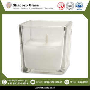 Vástago de alta calidad menos votivo de vidrio cuadrado al mejor precio de fabricación de la India - Product Image 3