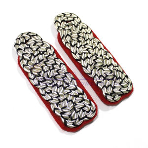 Épaulettes de major prussien à motif ciré, avec cordon métallique, écologiques, personnalisables, pour vêtements de sécurité et d'entraînement, 100% - Product Image 1