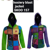 Veste moulante à capuche unisexe 2022, style bohème indien, avec volants et patchs multicolores, fermeture éclair et boutons, couleur bonbon