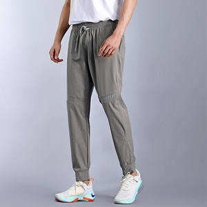 OEM Men's Sportswear Jogger Track Pants Custom Logo Printed Embroidered Black Canvas Men's Casual Jogger Pants - Product Image 3