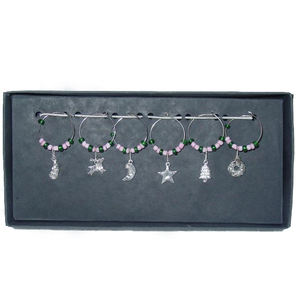 Marcapáginas con cuentas de vidrio, marcador de cristal único con lupa, Modish de moda - Product Image 4