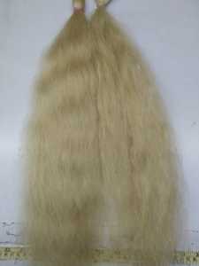 Cheveux indiens blonds 613, mèches en vrac, perruques, queues de cheval, blond cendré, cuticules alignées, cheveux Remy, échantillon gratuit, cheveux vierges, fermeture frontale - Product Image 4
