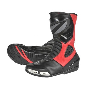 Chaussures d'équitation sur mesure conçues pour les motos de course en plein air, bottines en cuir véritable et imperméables. - Product Image 3