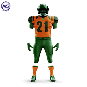 Fashion custom made embroidery team uniform American football jersey set with your own name - Product Image 2