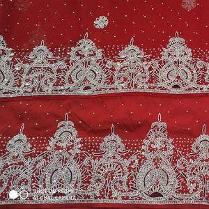 Wrappers George en soie perlée Gele Asoke Headties Vêtements africains pour femmes Écharpe et cravate au prix de gros - Product Image 3