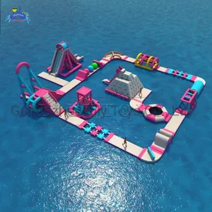 Water Inflatable Water Park Amazing Giant Outdoor Mobile Commercial Huge Inflatable Floating Aqua Play Water Park Games Equipment Product Playground