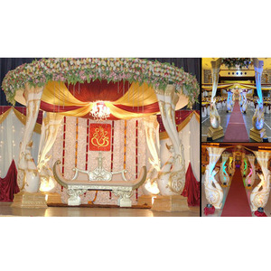 Srilankan boda Pavo Real Mandap Hemburg hermosa boda Pavo Real Pilar Mandap boda real blanco Pavo Real Mandap Canadá Reino Unido - Product Image 1