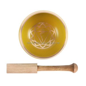 Cuenco tibetano budista de latón - Product Image 1