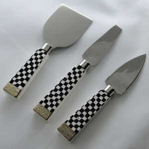 Resin made handle & Stainless Steel with silver plated of cheese knife set Cheese tools Kitchen utensils Dinnerware Cutlery - Product Image 5