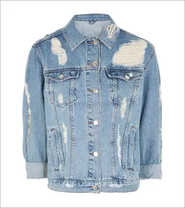 Custom Made Blue Custom autumn Women jeans Denim Jacket Street Wears Supplier Denim Jackets Jean Jacket Pakistan Suppliers Denim