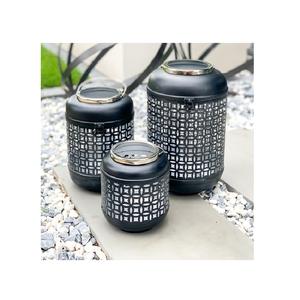 โคมไฟเทียนเหล็กดีไซน์ทันสมัยสำหรับตกแต่งบ้านโคมไฟตกแต่งห้องนั่งเล่นจากอินเดีย - Product Image 1