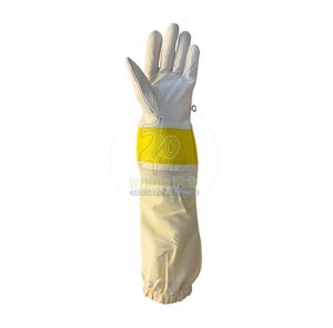 WHITEPAK WP 659 BG Professional XL Cuero de grano de vaca Guantes de seguridad certificados ANSI Apicultura Mano Brazo Protección Precio bajo - Product Image 2