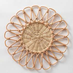 Napperon en rotin, tissé à la main, style naturel, Set pour décoration de Table - Product Image 3