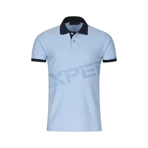 Hot Sell Solid Color Lightweight Breathable Golf Polo Shirt Spread Collar Button Placket The Best Men's Polo Shirts