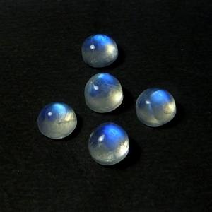 หินมูนสโตนสีรุ้งธรรมชาติที่ยอดเยี่ยมขนาด6มม. พร้อมใบรับรองจากโรงงาน - Product Image 2