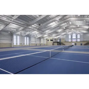 Proyectos de estructura de acero para pista de tenis interior, fabricante de salón deportivo