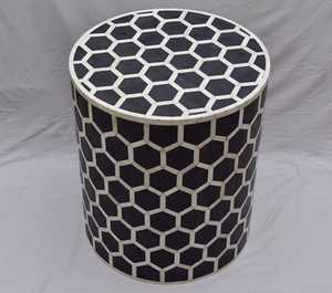 Modern Style Bone Inlay <b>Resin</b> Bar Stools & Chairs Home Office Hotel Kitchen Restaurant Decoration Indian Traditional Exporters - Product Image 3