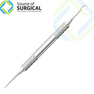 ที่จับสองด้านเป็นเหล็กสแตนเลสด้วยมือ Scaler พื้นฐานของเครื่องมือผ่าตัด - Product Image 1