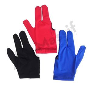 1pc Anti-Skid Snooker <b>Glove</b> Three Finger Design Billiards Customizable Logo XXL Size Leather Wood Rod <b>Pool</b> Table Chalk Extension - Product Image 5