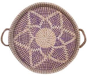 Plateau de service rond en herbe de mer fait main de haute qualité, meilleur prix, panier tissé du Vietnam - Product Image 6