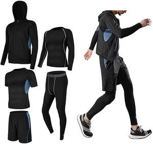 Chándal de 4 piezas para hombre, para gimnasio, trotar y entrenar, alta calidad, precio barato - Product Image 1