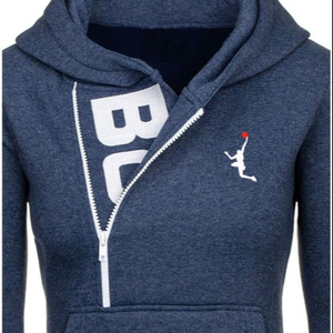 Sudadera con capucha personalizada para mujer, con logotipo personalizado, informal, con media cremallera - Product Image 3