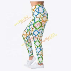 Pantalons de fitness sans couture pour femmes, séchage rapide, antibactériens, imprimés, leggings de danse pour la salle de sport, l'entraînement et l'exercice - Product Image 2