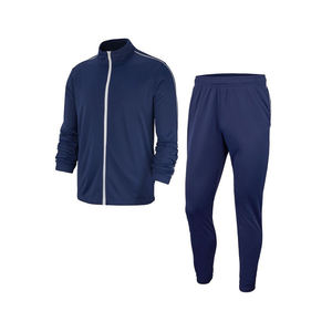 Chándal de patrón sólido personalizado para hombre, chándal transpirable de talla grande con mangas en contraste, bolsillos gemelos, logotipo personalizable - Product Image 4