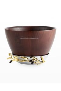 Cuenco de servicio para el hogar, tazón de frutas para servir en Hotel y restaurante, diseño moderno personalizado, cuencos de madera para ensalada, novedad - Product Image 2