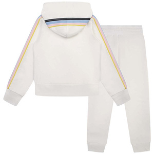 Sweat-shirt à glissière Flexible pour enfants, en coton/polaire, capuche élégante à vendre - Product Image 3