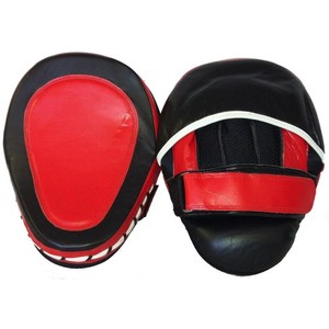 Muay Thai Kick Sparring Arts martiaux incurvés Focus en cuir, entraînement à la main, coussinets de boxe, mitaines de poinçonnage - Product Image 1
