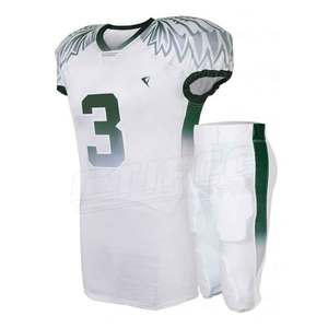 Uniformes de football américain respirants 100 % polyester, grandes tailles, été, chemises et shorts personnalisables avec logo sur mesure - Product Image 6