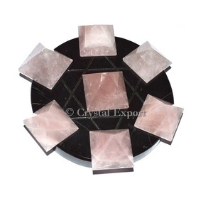 Black Agate With Rose Quartz Healing Stone Set - Product Image 1