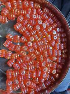 Cuentas de cristal de Murano hechas a mano con forma cuadrada de arcoíris rojo, tamaños de 6mm, 8mm, 10mm, cuentas decorativas sueltas para joyería para el hogar - Product Image 4