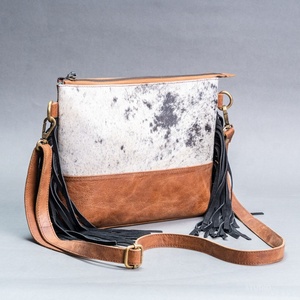 LW 100% Genuine Leather Simple <b>Tote</b> Handbag Tassel Decoration Single Strap <b>Zip</b> Trending Fashion Style Women Spring/Summer - Product Image 4