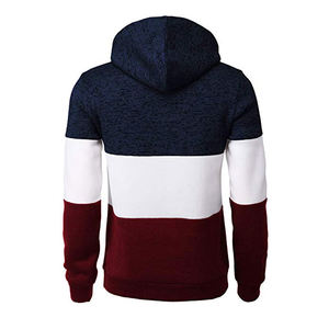 Pull à capuche imprimé avec logo personnalisé pour hommes, 100% coton, motif uni pour la saison d'hiver, nouveauté - Product Image 6