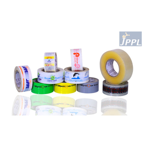Custom Logo Printed Colorful Cross Pattern Tape Warning Tape Carton Packaging Tape From Indian Supplier - Product Image 1