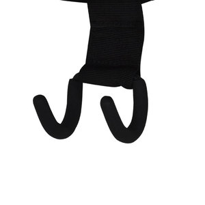 Ganchos de Levantamiento de Pesas Geo Brother Co de Acero y Nailon Resistentes para Entrenamiento en Gimnasio y Ejercicio con Compatibilidad con Correas/Barras - Product Image 3