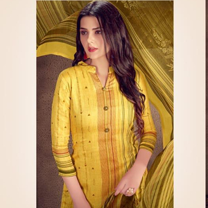 Vêtements de fête de créateurs vêtements de festival anarkali en coton brodé grossiste en kurti avec palazzo dupatta ensembles complets nouveaux vêtements - Product Image 1