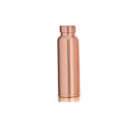 Desain Baru Botol Air Tembaga dari India Jual Panas Botol Minum Emas Tembaga Murni dengan Botol Air Cetak Bunga Kecil Tembaga