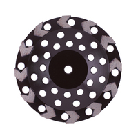 Roues de meulage de sol pour pierre à béton, 2 pièces, de haute qualité, en forme de flèche segmentée en diamant