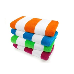 Serviette de plage 100% coton biologique personnalisée de bonne qualité avec certificat Gots Serviette de bain à séchage rapide en microfibre Gym Sport Serviette de natation - Product Image 2