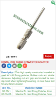 Adaptateur de convertisseur de tige de fraise dentaire en acier outils de fabrication de bijoux mandrin de l'Inde