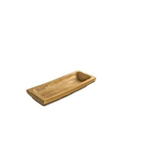 Bol à pâte en bois de forme carrée pour fruits et salades avec poignées pour bol à pâte en bois design de haute qualité - Product Image 1