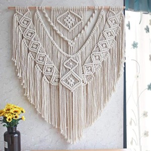 Colgante de pared de macramé bohemio de gran tamaño hecho a mano arte de estilo rural Vintage para decoración del hogar y regalo para restaurantes y hoteles - Product Image 5