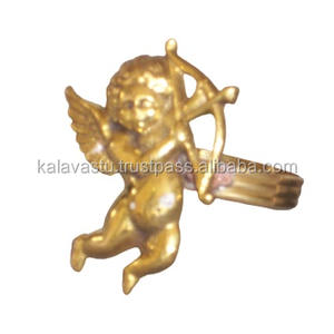 Vaisselle en métal d'anneau de serviette en laiton de thème floral nouvellement conçu pour des techniques de moulage et d'impression d'utilisation de cadeau - Product Image 5