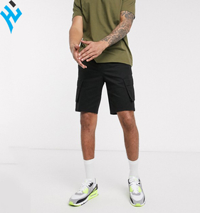 Offre Spéciale 2025 nouvelle mode hommes élégants noir grandes poches latérales Sweat Cargo Shorts - Product Image 3