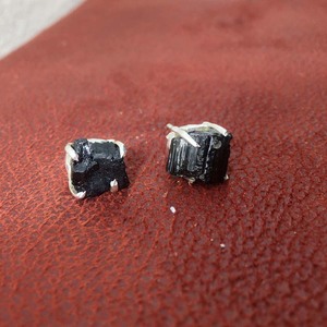 925 Sterling <b>Silver</b> <b>Stud</b> Earrings with Black Tourmaline Pearl/Diamond Cute Design for Gift Wholesale Online Gemstone trendy gift - Product Image 6
