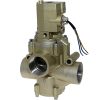 Haute Qualité grand Débit En Aluminium DN 40 1.5 pouces 1-1/2 porte Électrovanne 3 Voies vanne De Contrôle K23JD-40-15-25W